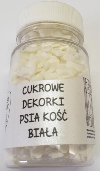 Posypka cukrowa, koci biae  (30 g) - SweetDecor