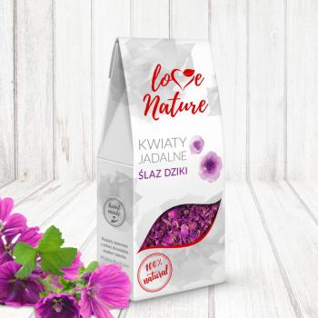 Kwiaty jadalne naturalne malwa - laz dziki patki (16 g) - Love Nature