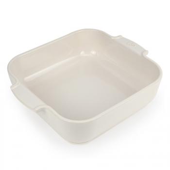 Naczynie do zapiekania kwadratowe ecru (28 cm) - Appolia - Peugeot
