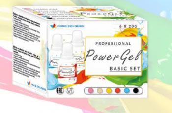 Barwniki spo�ywcze w �elu, zestaw (6 szt.x 20 g) - Power Gel - Food Colours