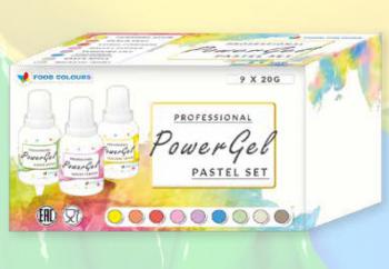 Barwniki spo�ywcze w �elu, zestaw (9 szt.x 20 g) - Power Gel - Food Colours
