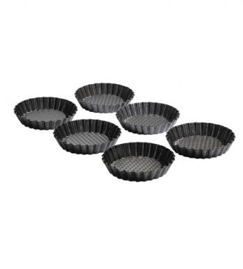 Formy do tartaletek okr�g�e (10 cm), 6 sztuk - Kaiser
