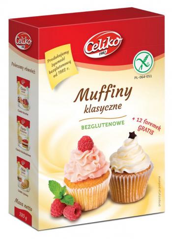 Mieszanka na muffiny klasyczne bezglutenowe (280 g) - Celiko