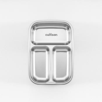 Lunchbox stalowy z 3 przegrdkami (0,56 l) - To Go - Cuitisan 