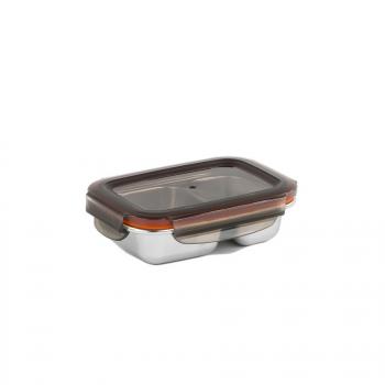 Lunchbox stalowy z 2 przegrdkami (0,37 l) - To Go - Cuitisan 