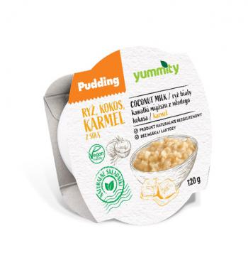 Bezglutenowy pudding ryowy z kokosem i solonym karmelem (120 g) - Yummity