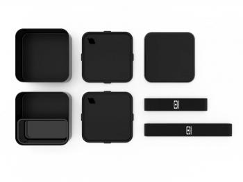 Lunchbox Bento Black Onyx - Square - Monbento