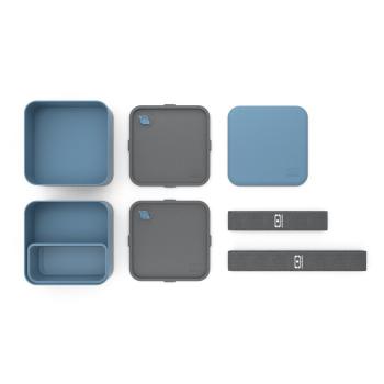 Lunchbox Bento Blue Denim - Square - Monbento