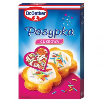 Posypka cukrowa kolorowe paeczki (80 g) - Dr. Oetker