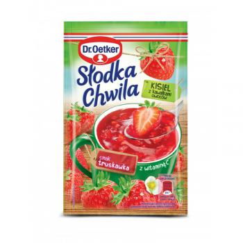 Kisiel z kawakami owocw, truskawkowy (31,5 g ) - Sodka Chwila - Dr. Oetker