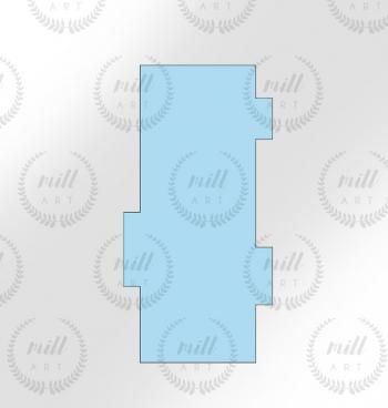 Packa do dekoracji bok�w tort�w du�a, rowki (18 cm) - Mill Art