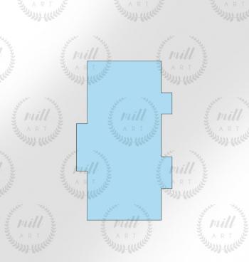 Packa do dekoracji bok�w tort�w ma�a, rowki (15 cm) - Mill Art