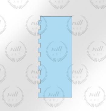 Packa do dekoracji bok�w tort�w, z�bki - g�adka (18 cm) - Mill Art