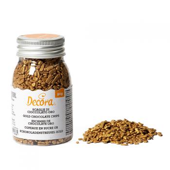 Posypka p�atki czekoladowe, z�ote (90 g ) - Decora