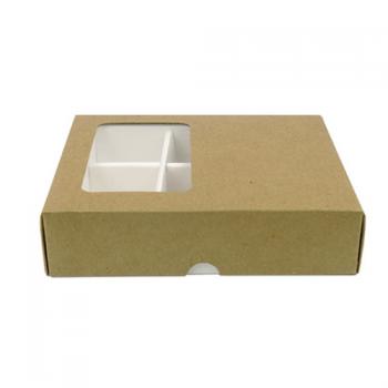 Pude�ko na trufle i czekoladki z okienkiem, eko (13 x 10 cm) - AleDobre.pl