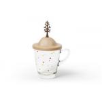 Kubek szklany z przykrywk� Autumn - Qualy