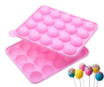 Forma silikonowa do ciasteczek typu cake pops 20 wgbie - CL