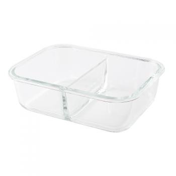 Pojemnik szklany dwukomorowy Smart granatowy (1450 ml) - Mastrad