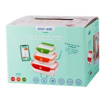 Pojemniki szklane (3 sztuki), zestaw Smart - Mastrad