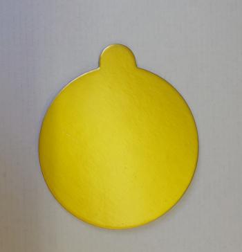 Bankiet�wka podk�ad z�oto - czarny pod monoporcje (10 cm) – Podk�ady Cukiernicze Julita