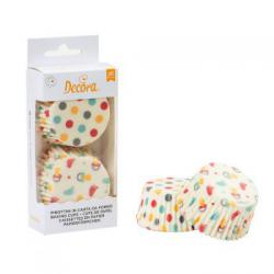 Papilotki do muffinw vintage baby (36 szt. w opakowani...