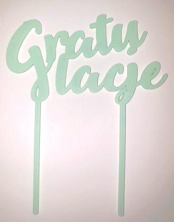 Topper Gratulacje mi�towy (11 x 6 cm) - Topper ART