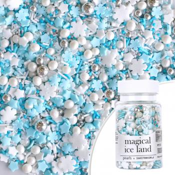 Posypka cukrowa mix Pearls Magical Ice Land (70 g) - SweetDecor