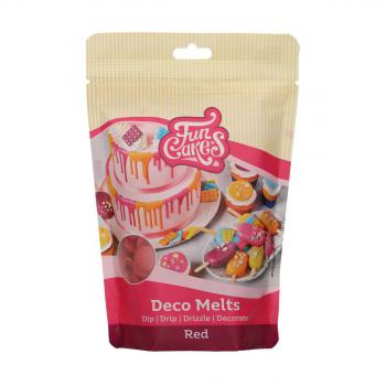 Czerwone pastylki czekoladowe Deco Melts (250 g) - FunCakes