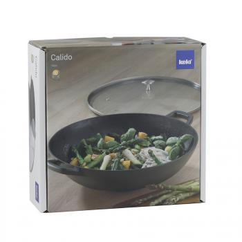 Wok ze szklan pokryw ( rednica 36 cm) - Calido - Kela