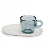 Fili�anki z akrylu do espresso (2 x 70 ml), b��kitne - Pangea - O...