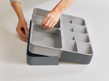 Organizer na sztu�ce rozsuwany, szary - DrawerStore - Joseph Joseph