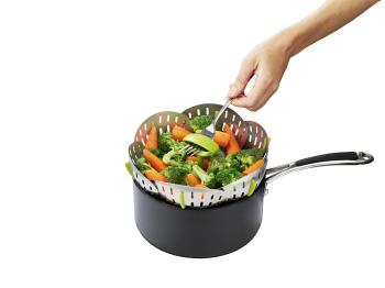 Koszyk do gotowania na parze, stalowy - Joseph Joseph