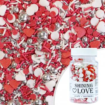 Posypka cukrowa Pearls Shining Love (70 g) - SweetDecor - OTSW