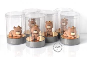 Figurka z masy cukrowej mi� le��cy - Mill Art