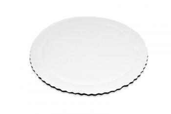 Podk�ad okr�g�y pod tort, bia�y, falbanka (�rednica: 28 cm) – AleDobre.pl
