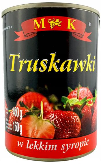 Truskawki w lekkim syropie, puszka (400 g) - MK