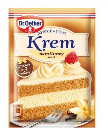 Krem do tortw, waniliowy (120 g) - Dr. Oetker