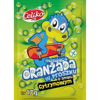 Oranada musujca w proszku o smaku cytrynowym (17 g) - Celiko