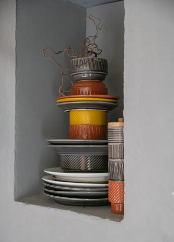 Talerz obiadowy, szary (�rednica 27,5 cm) - Caffee - Sagaform