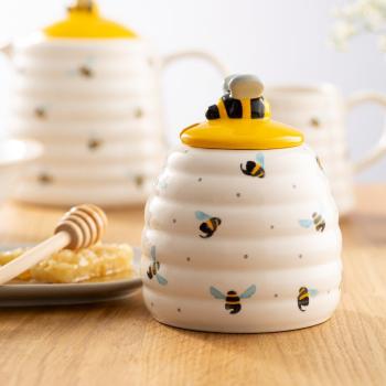 Pojemnik ceramiczny na mid z czerpakiem - Sweet Bee - Price Kensington