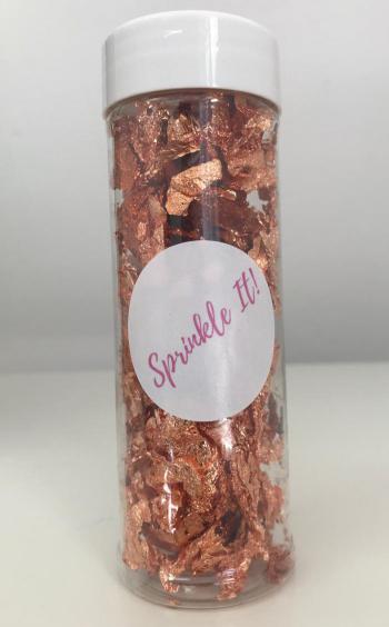 P�atki r�owe z�oto do dekoracji 2 g - Sprinkle IT!