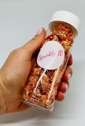P�atki r�owe z�oto do dekoracji 2 g - Sprinkle IT!