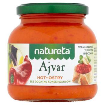 Pasta paprykowa Ajvar ostra (290 g) - Natureta