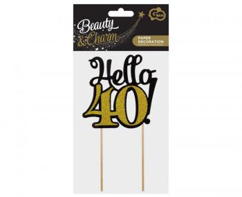 Topper papierowy na tort 