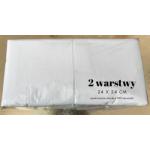 Serwetki papierowe bia�e 24 x 24 cm, dwuwarstwowe, komplet (400 s...