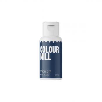 Barwnik do czekolady i mas tustych olejowy 20 ml szarogranatowy - Midnight - Colour Mill