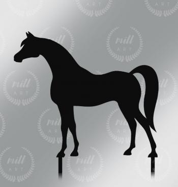 Topper z plexi ko� stoj�cy, czarny - Mill Art