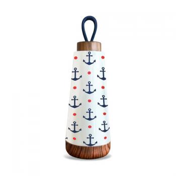 Butelka termiczna z ptelk (poj. 350 ml) Anchor Dots - Chic-Mic