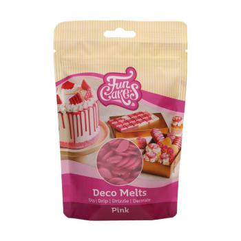 Pastylki czekoladowe rowe Deco Melts (250 g) - FunCakes