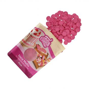 Pastylki czekoladowe rowe Deco Melts (250 g) - FunCakes